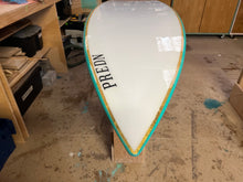 Load image into Gallery viewer, Predn Surf Co - Mor Lader (Pirate) bare oak deck shortboard - Sustainably built performance surfboards - North Cornwall
