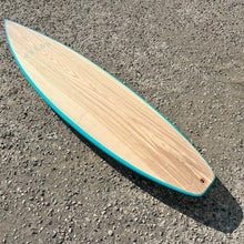 Load image into Gallery viewer, Predn Surf Co - Mor Lader (Pirate) bare oak deck shortboard - Sustainably built performance surfboards - North Cornwall
