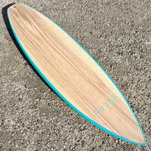 Load image into Gallery viewer, Predn Surf Co - Mor Lader (Pirate) bare oak deck shortboard - Sustainably built performance surfboards - North Cornwall
