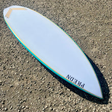 Load image into Gallery viewer, Predn Surf Co - Mor Lader (Pirate) bare oak deck shortboard - Sustainably built performance surfboards - North Cornwall
