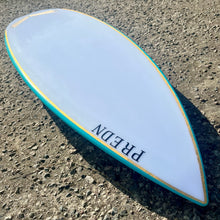 Load image into Gallery viewer, Predn Surf Co - Mor Lader (Pirate) bare oak deck shortboard - Sustainably built performance surfboards - North Cornwall
