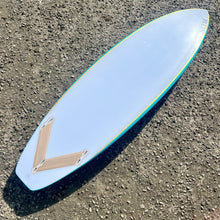 Load image into Gallery viewer, Predn Surf Co - Mor Lader (Pirate) bare oak deck shortboard - Sustainably built performance surfboards - North Cornwall
