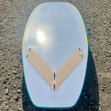 Load image into Gallery viewer, Predn Surf Co - Mor Lader (Pirate) bare oak deck shortboard - Sustainably built performance surfboards - North Cornwall
