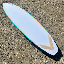 Load image into Gallery viewer, Predn Surf Co - Mor Lader (Pirate) bare oak deck shortboard - Sustainably built performance surfboards - North Cornwall
