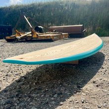 Load image into Gallery viewer, Predn Surf Co - Mor Lader (Pirate) bare oak deck shortboard - Sustainably built performance surfboards - North Cornwall
