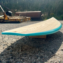 Load image into Gallery viewer, Predn Surf Co - Mor Lader (Pirate) bare oak deck shortboard - Sustainably built performance surfboards - North Cornwall
