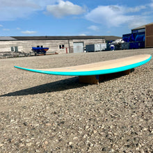 Load image into Gallery viewer, Predn Surf Co - Mor Lader (Pirate) bare oak deck shortboard - Sustainably built performance surfboards - North Cornwall
