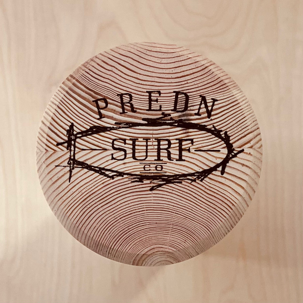 Balance Board roller by Predn Surf Co - bare wood - Handmade in Cornwall