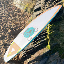 Load image into Gallery viewer, Predn Surf Co - Mor Lader (Pirate) bare oak deck shortboard - Sustainably built performance surfboards - North Cornwall
