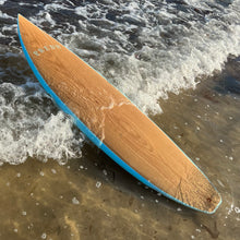 Load image into Gallery viewer, Predn Surf Co - Mor Lader (Pirate) bare oak deck shortboard - Sustainably built performance surfboards - North Cornwall
